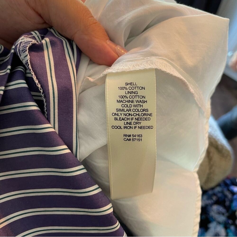 NWT Eliza J Striped Cotton Sundress in Blue & White Women’s Size 6 - Picture 5 of 15